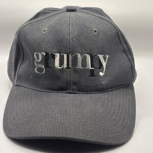 Grey Disney World embroidered “Grumpy” baseball cap adjustable strap snowwhite